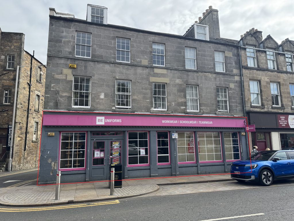 Prominent Retail Unit To Let/May Sell – Kirkcaldy